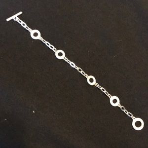 Silver tone bracelet